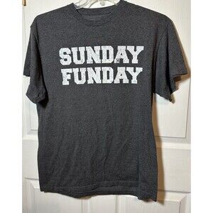 Spencer’s T-Shirt Men’s Large Sunday Funday Gray Football Sports Fan Wearable